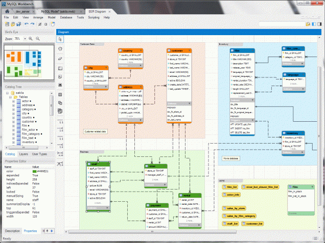 MySQL_Workbench_Visual_Design_Windows